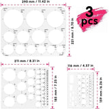 Drafting Building Templates – Large & Small Drawing Stencils for Office, School & Architectural Planning