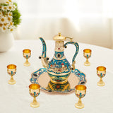 Vintage Coffee Pot & Teapot Cup Set – Elegant 6-Cup Tea Service with Coffee Pot & Decorative Flair