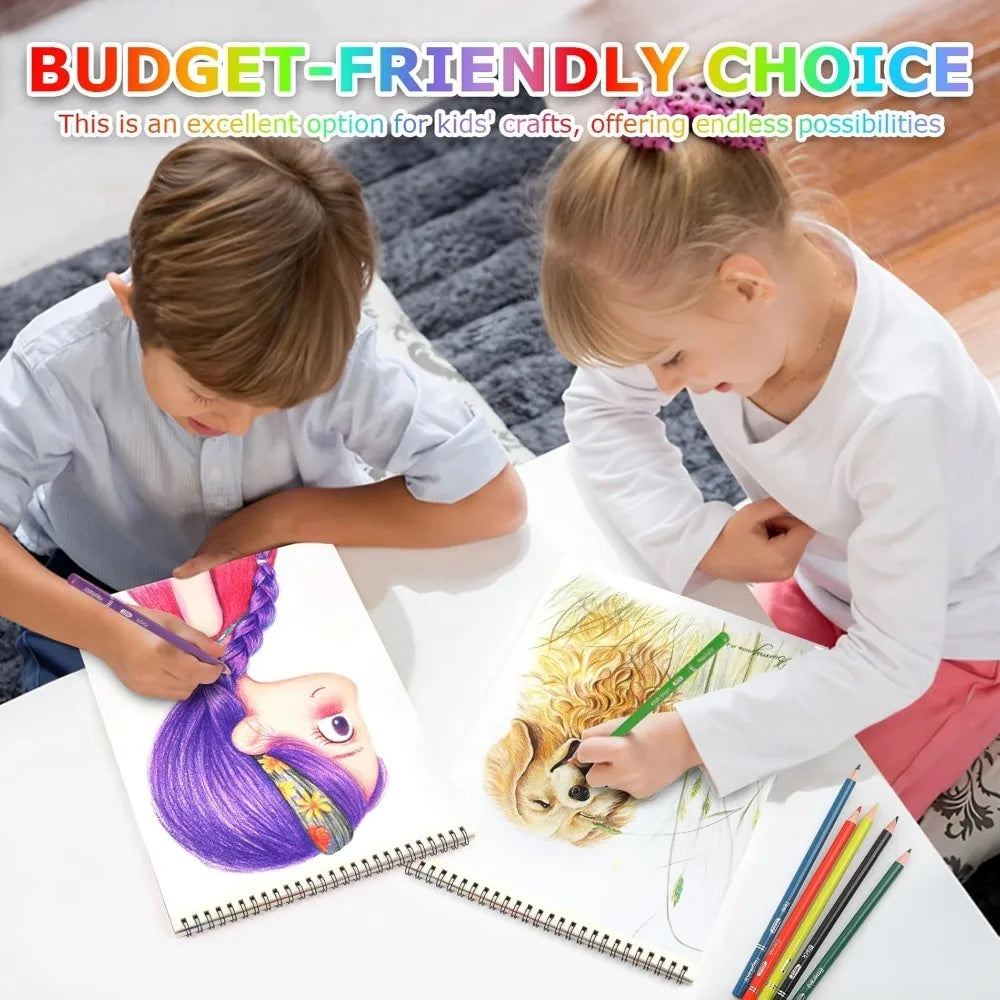 2-Pack 9×12″ Acid-Free Spiral Sketch Book – 50 Sheets Each Drawing Pad