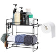 2-Tier Stackable Stainless Steel Storage Rack – Space-Saving Organizer for Bathroom & Kitchen
