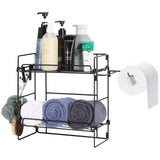 2-Tier Stackable Stainless Steel Storage Rack – Space-Saving Organizer for Bathroom & Kitchen