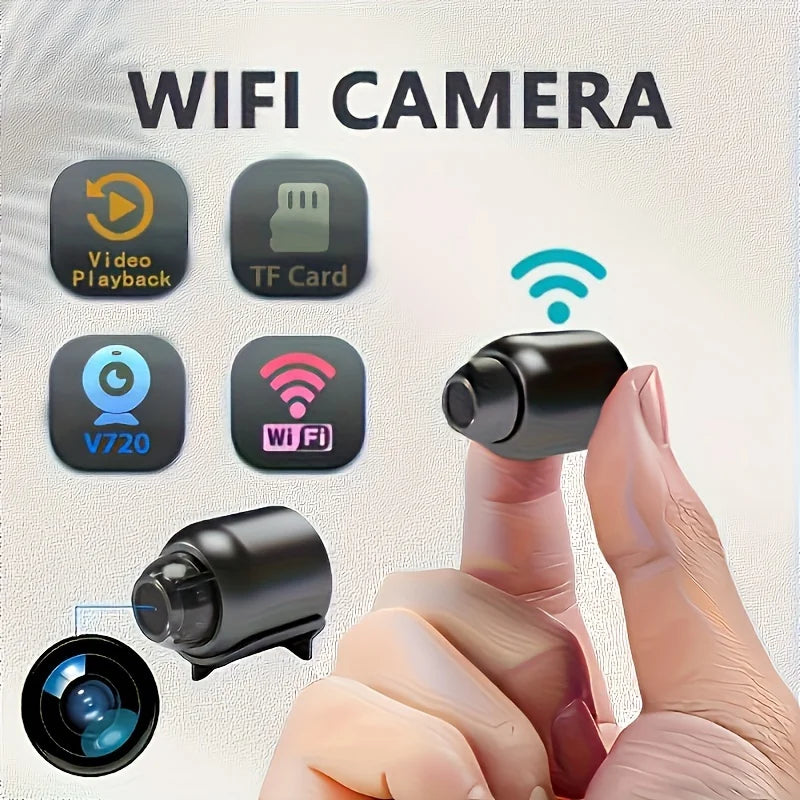 Mini Wireless WiFi Camera – Night Vision, Remote Monitoring, Nanny & Security Surveillance Camera