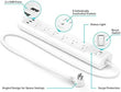 HS300 Smart Surge Protector – 6 Individually Controlled Outlets + 3 USB Ports, WiFi Smart Power Strip with Surge Protection, Works with Alexa & Google