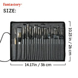 24 PCS Paint Brush Set with 23 Shapes & Mixing Knife – Acrylic, Oil & Watercolor Brushes with Storage Case