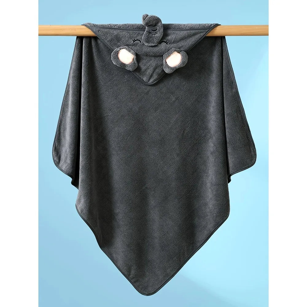 Cute Cartoon Baby Hooded Bath Towel – Ultra Soft Absorbent Microfiber Bathrobe for 0–3 Years | Adorable Infant Bath Wrap