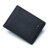 RFID Blocking Genuine Leather Slim Wallet – Unisex Soft Credit Card Holder & Thin Minimalist Purse for Men & Women