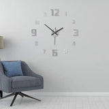 Silent DIY Wall Clock – Creative Night-Light Wall Decoration for Living Room & Bedroom