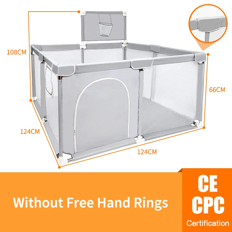 Pangdube Baby Playpen – Safe Activity Fence Playground for Children, Indoor/Outdoor Baby Games Park for 6 Months to 6 Years