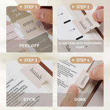 5-Sheet Bible Index Tabs – Large Print Laminated Study Labels for Easy Reference