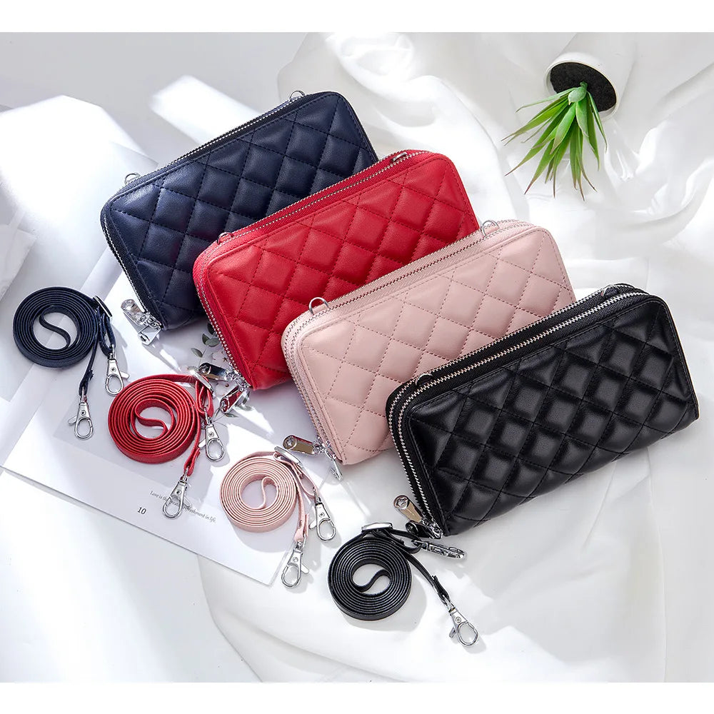 Women’s Fashion Crossbody Shoulder Bag – Cellphone Purse with Card Holder, Wallet Organizer & Zipper Closure Handbag
