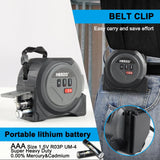 “3-in-1 Laser Rangefinder Measure Ruler – LCD Backlight Distance Meter & Building Measurement Device”