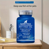 Amazing Omega-3 Fish Oil Capsules for Dogs & Cats – 60 Capsules for Shedding Control, Dry Skin Relief & Healthy Coat Support