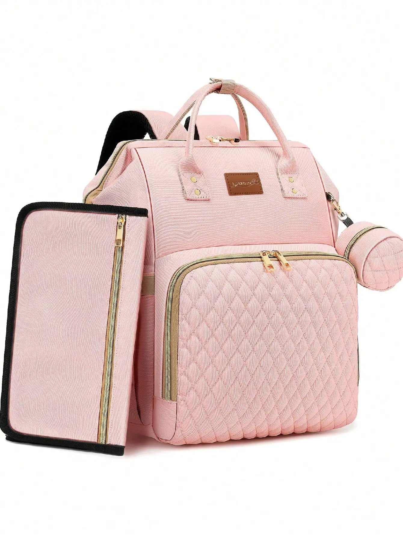 Diaper Bag Backpack with Changing Pad & Pacifier Case – Waterproof Travel Baby Bag for Moms & Dads | Large Capacity Diaper Backpack