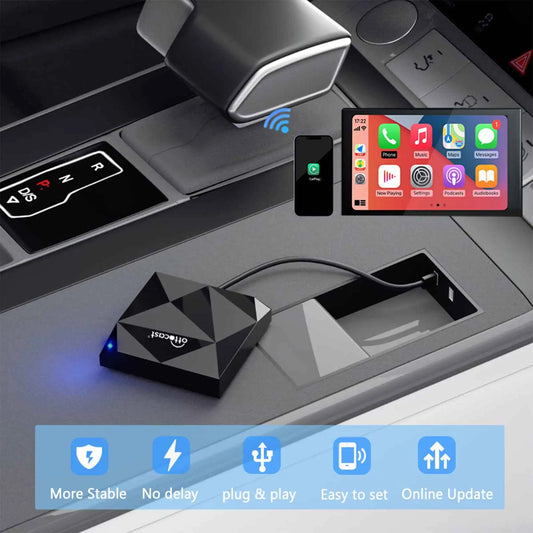 Ottocast U2-Air wireless CarPlay adapter – Bluetooth USB dongle activator for Audi, Toyota, Volkswagen & factory-wired CarPlay cars