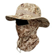 “Sun Hat & Balaclava Full Face Mask Set – Wide Brim Bucket Hat for Sun Protection, Fishing, Hiking & Camping”