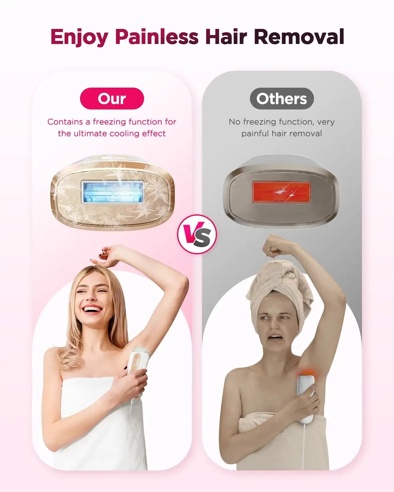 990000 Flash Laser Epilator – IPL Hair Removal Machine for Body, Bikini & Face (Men & Women)