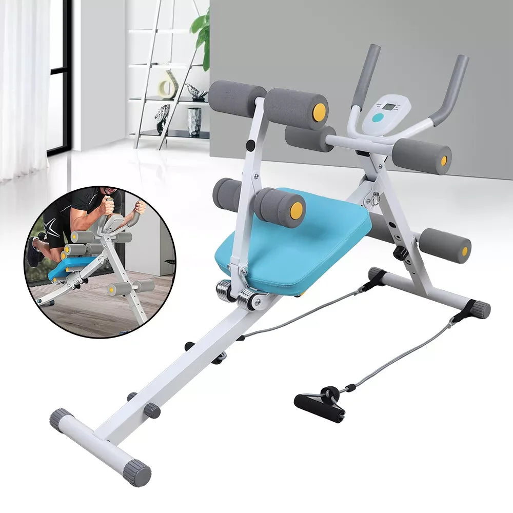 2-in-1 Supine Board & Body Shaper – Adjustable Ab Machine with 4 Strength Levels & Double Spring Assist (330 lbs Capacity)
