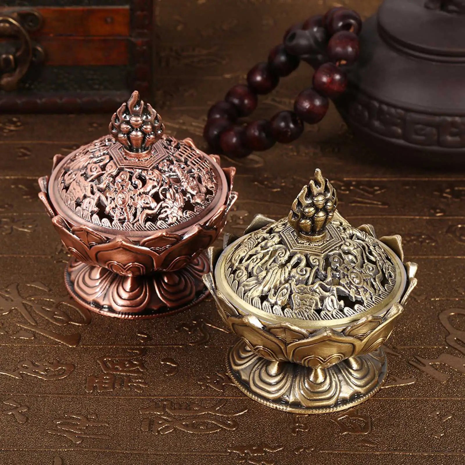 Vintage Backflow Incense Burner – Ceramic Smoke Waterfall Cone & Stick Holder | Zen Aromatherapy Home Decoration