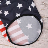 American Flag Patriotic Dog Bandana & Bow Tie Set – Adjustable Pet Neckerchief for Dogs & Cats