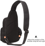 Tactical Sling Crossbody Backpack – MOLLE EDC Chest Bag with Water Bottle Holder | Outdoor Travel Shoulder Pack