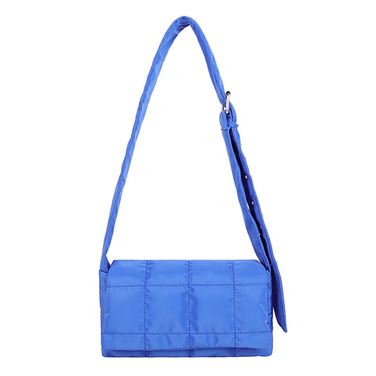 Women’s Nylon-Cotton Soft Shoulder Bag – Small Luxury Underarm Flap Handbag & Elegant Clutch Purse for Daily Use