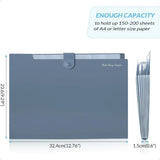 Expanding File Organizer with 8 Pockets – Accordion File Folders with Labels for Bills, Documents & School Supplies