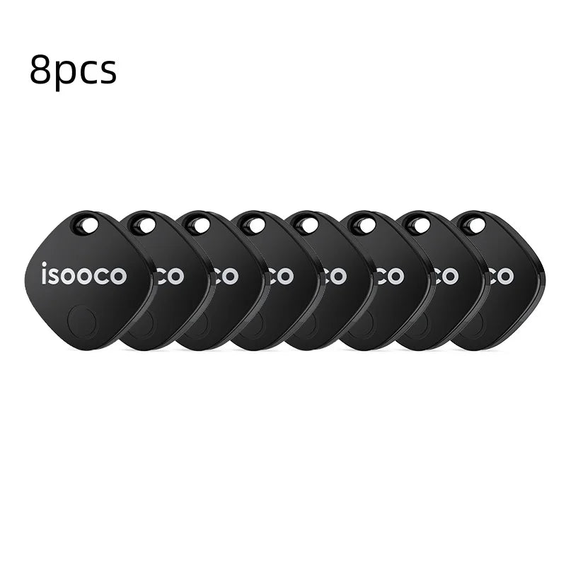 4–8 Pack ISOOCO Smart Item Finder – Bluetooth GPS Locator Tags Compatible with iOS Find My for Keys, Cars & Luggage