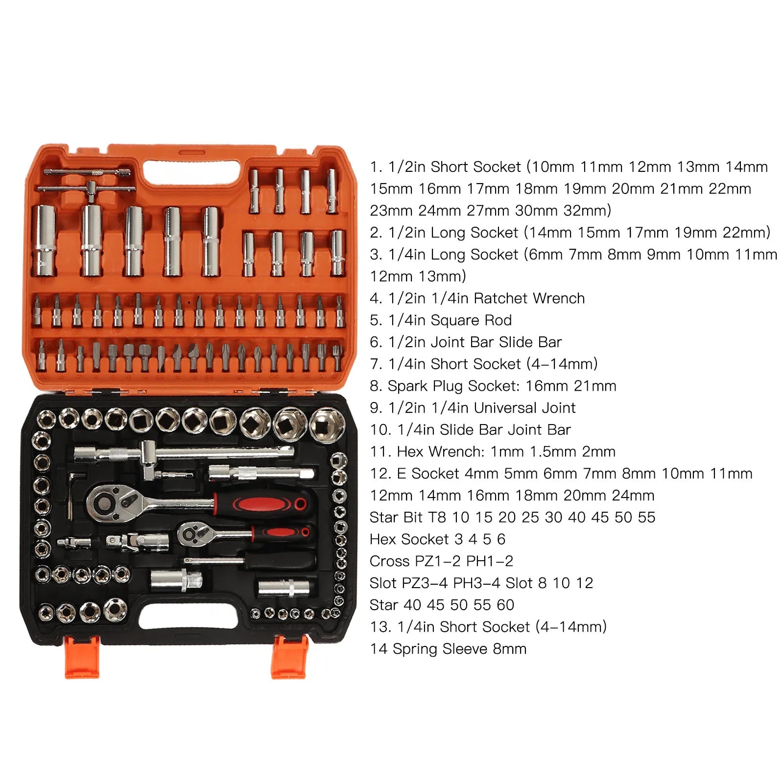 Mechanical Repair Tools Socket Kit – Ratchet, Hex Wrenches & Screwdriver Bits for Professional & Home Repairs 🛠️✨