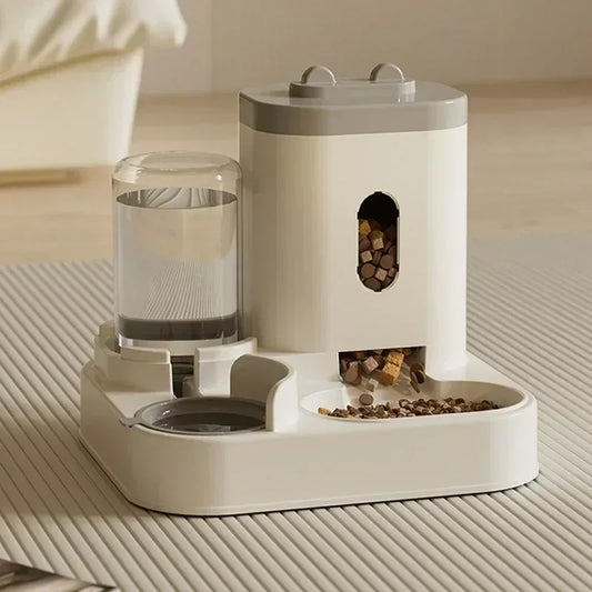 Automatic Feeder & Water Fountain – Large-Capacity Raised Stand Food & Drink Bowl for Cats & Dogs
