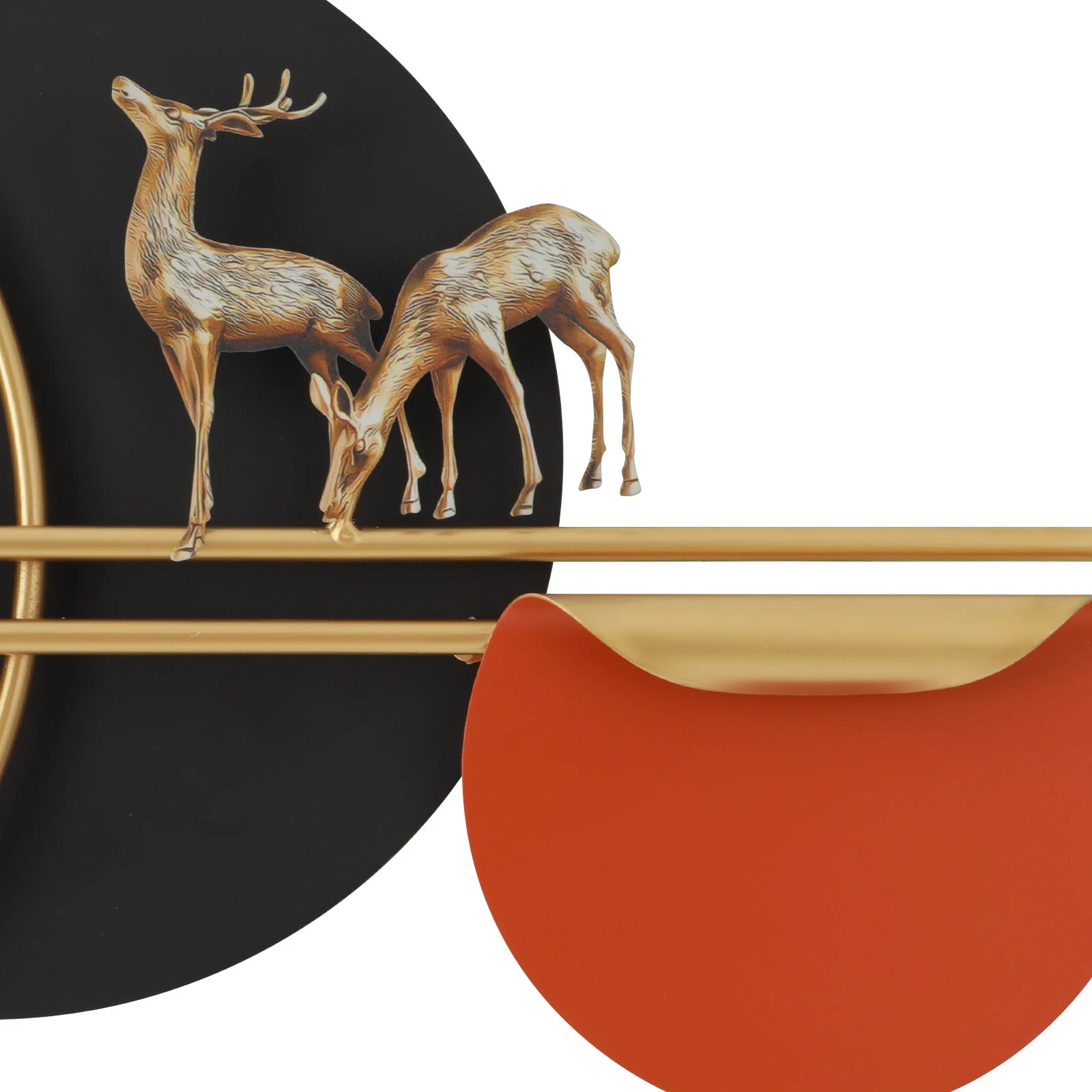 Decorative Round Metal Wall Clock – Silent Non-Ticking Modern Clock for Living Room, Bedroom & Home Decoration Gift