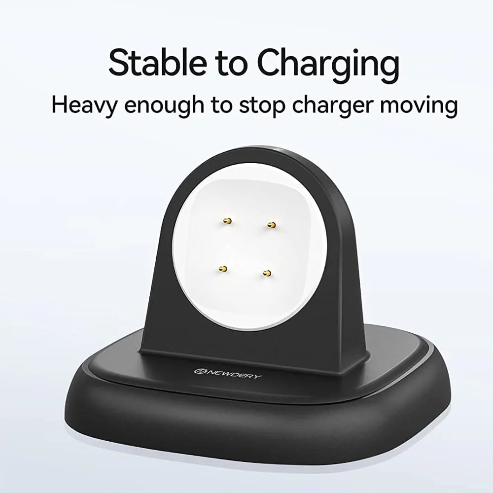 NEWDERY Magnetic Charger Dock for Fitbit Sense 2, Sense, Versa 4 & Versa 3 – Stable Stand with Cable