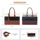 Women’s Laptop Tote Bag – 15.6″ Waterproof Work & Computer Bag with Clutch Purse, Large Capacity Shoulder Tote