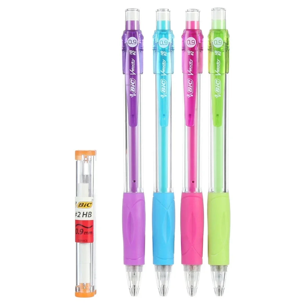 0.9 mm Mechanical Pencils – Shatter-Resistant, Refillable Erasers & Comfortable Grip (4-Pack)