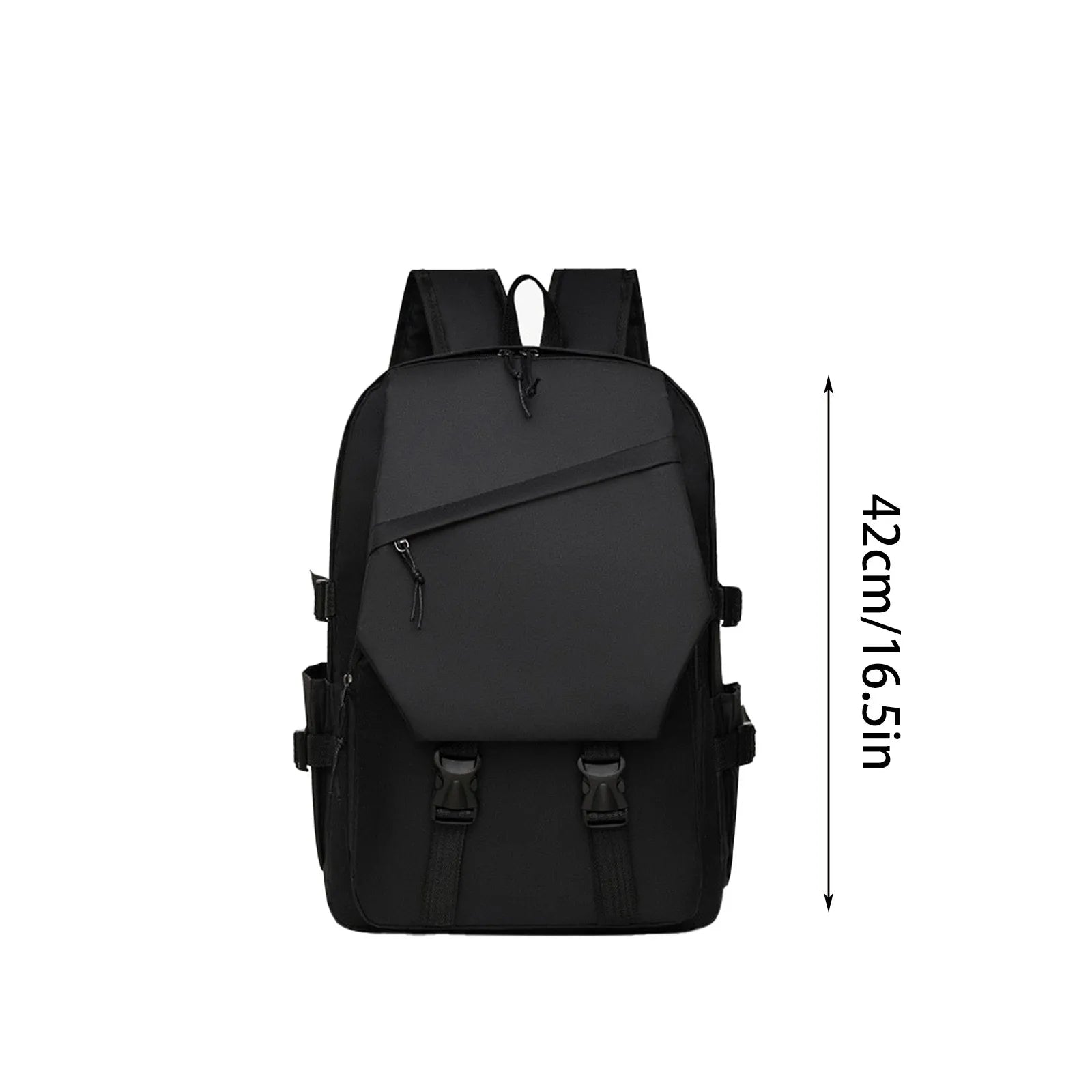 2025 Simple Solid-Color Backpack — Spacious Travel & Commuter Bag for School, Work & Daily Use