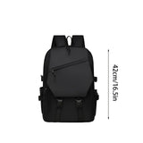 2025 Simple Solid-Color Backpack — Spacious Travel & Commuter Bag for School, Work & Daily Use