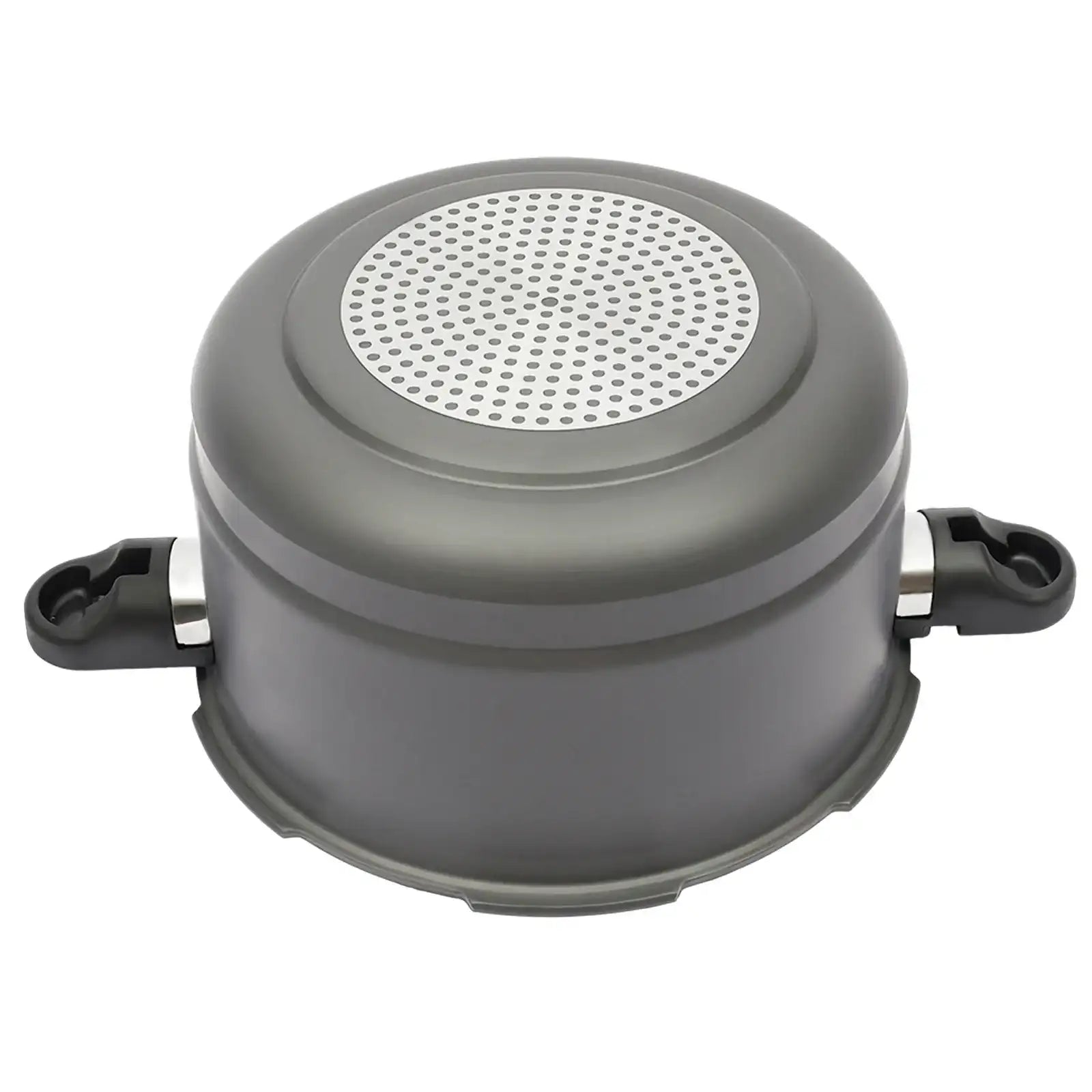 9 L Aluminum Alloy Hard-Oxidation Pressure Cooker – Gas/Induction Compatible Overflow-Proof Groove