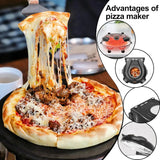 12-Inch Indoor Electric Pizza Maker Stone Oven – 1200 W Countertop Pizza Machine with Dual Temperature Control 🍕🔥