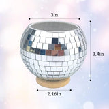 Luxury Disco Pen Holder with Base – Decorative Pencil Cup for Desk & Home Organization