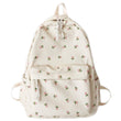 Women’s Large Capacity Floral College Backpack – Adjustable Straps Casual Daily Bag