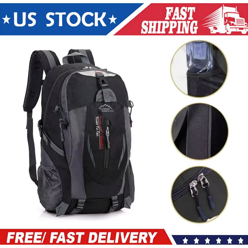 Multi-Purpose Travel Outdoor Backpack – Men & Women’s Rucksack for Camping, Hiking, School & Laptop Carry