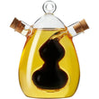 2-in-1 Oil & Vinegar Dispenser Bottle with Cork Stoppers – Olive Oil & Vinegar Cruet Set