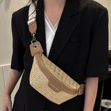 Women’s Summer Straw Shoulder Bag — Lightweight Breathable Messenger Tote with Wide Strap for Beach & Travel