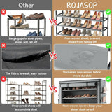 10-Tier Covered Shoe Rack – Large-Capacity Vertical Storage for 50–55 Pairs
