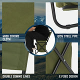 Fundango Foldable Fishing Chair – Lightweight Camping Chair with Backrest, 265 lbs Capacity, Portable & Durable 🎣🪑