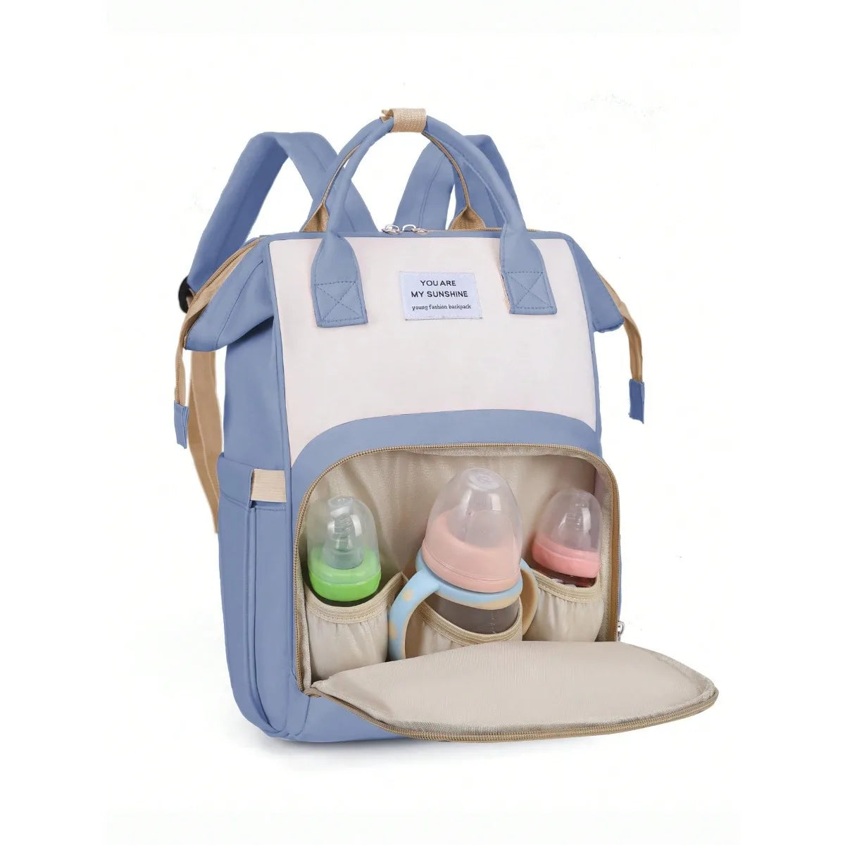 Fashion Diaper Bag Backpack – Waterproof Large Capacity Mommy Bag with Insulated Pockets | Stylish Baby Diaper Backpack for Boys & Girls