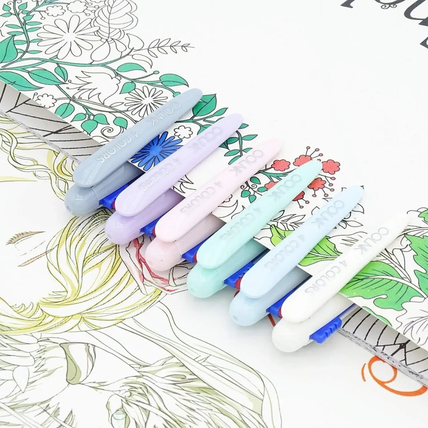 Multi-Color Ballpoint Pen Set – 0.5mm Fine Point 4-in-1 Pens for Planner, Diary & Office Use (6-Pack) ✏️✨