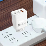 40W USB-C Travel Wall Charger – Fast Charging 3-Port Phone Charger Block & Type-C Adapter for Travel & Home Use
