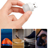 USB Mini LED Night Light – Small Round Plug Lamp for Power Bank & Laptop, Portable Reading Light with Eye Protection