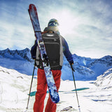 65L waterproof ski boot bag – large skiing backpack with helmet & clothing compartments, durable rucksack for accessories