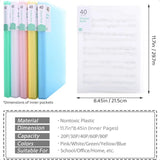 Plastic Presentation Book – 20-Pocket Portfolio Folder with Clear Sleeves for Reports & Documents 🗂️
